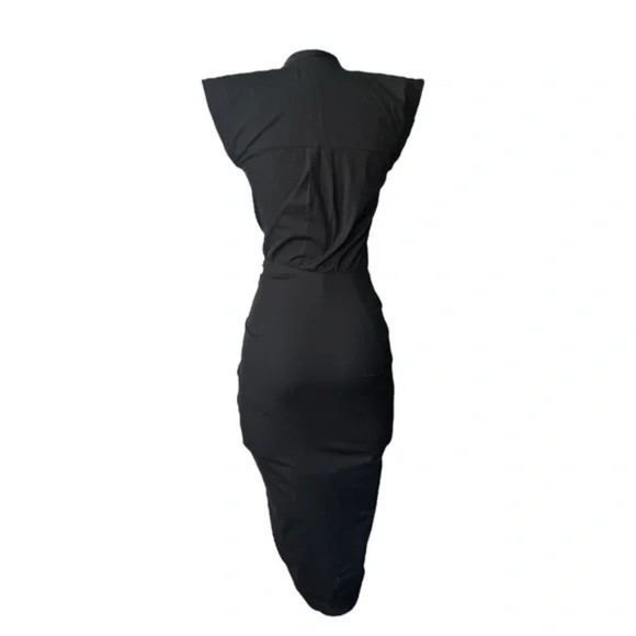 VERONICA BEARD Bell Button Down Ruched Shirtdress Sz 00 - Picture 8 of 10